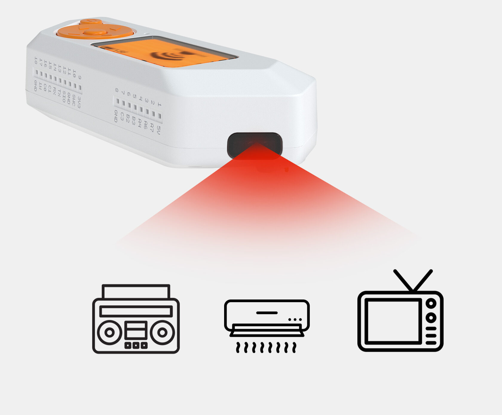 Infrared transmitter 3-LED schematic